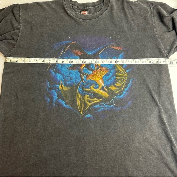 Vintage Harley Davidson Shirt Men's XL Dragon Eagle Double Sided Doc's St. Louis - Picture 6 of 10